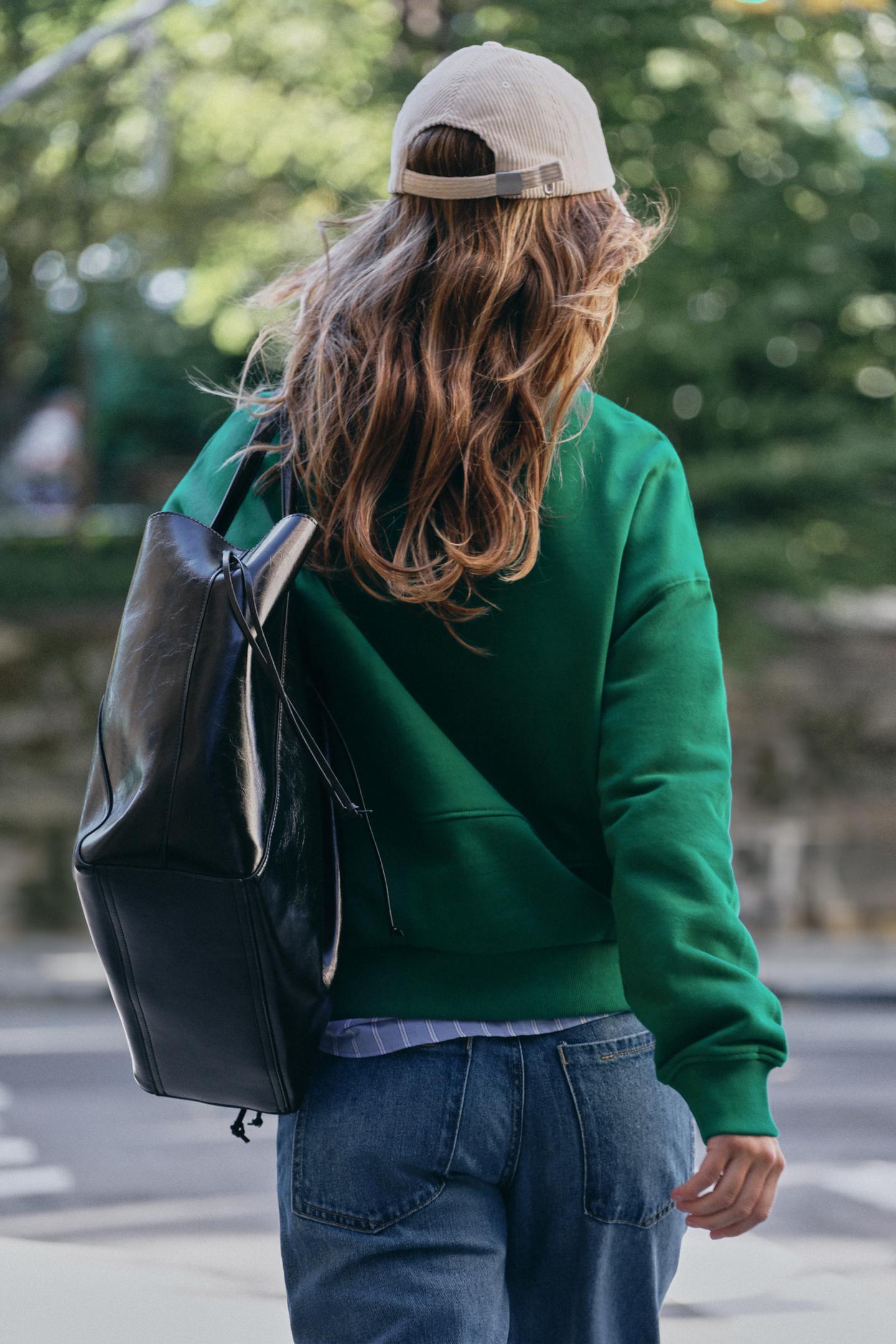 Женская толстовка Zara Label, цвет: Зелёный — фото 5