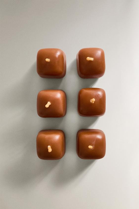 CONJUNTO DE VELAS DECORATIVAS CUBO (CONJUNTO DE 6) - Toffee da Zara - Imagem 0