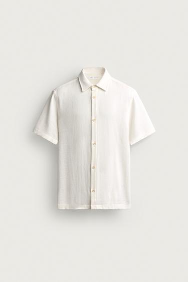 CHEMISE STRUCTURÉE CONFORT - Écru de Zara