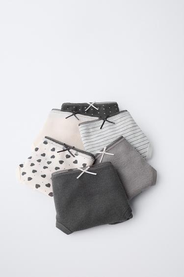 2-6 YEARS / SIX-PACK OF PRINTED BRIEFS - Black by Zara - Image 5