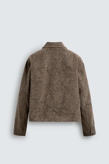 TEXTURED JACQUARD JACKET - Beige by Zara