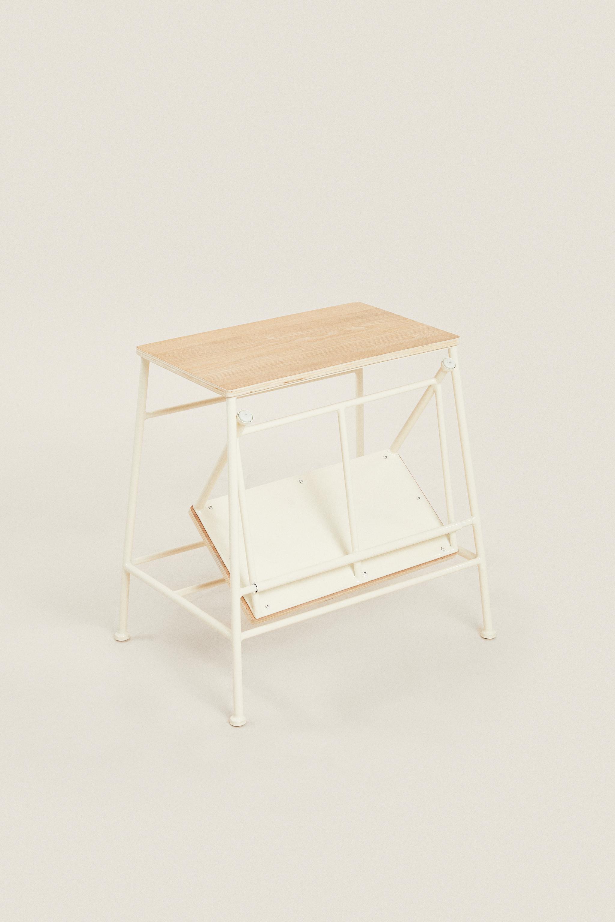 TWO-STEP WOODEN STEP | STOOL - Light beige | ZARA United States