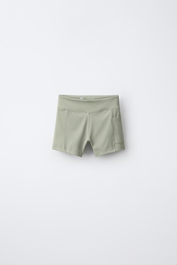 Детские леггинсы Zara Short, цвет: Хаки