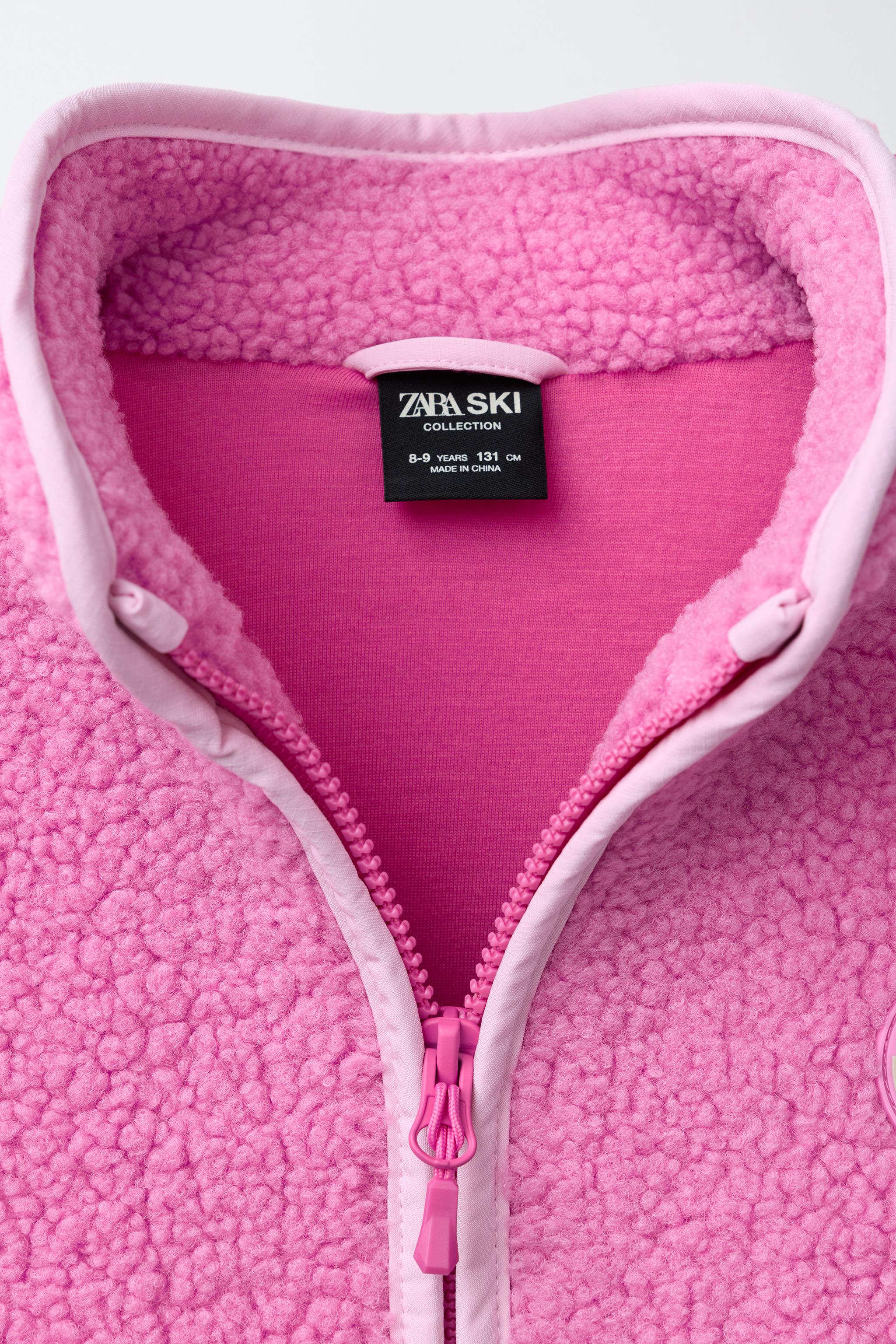 FLEECE SKI COLLECTION JACKET - Pink | ZARA United States