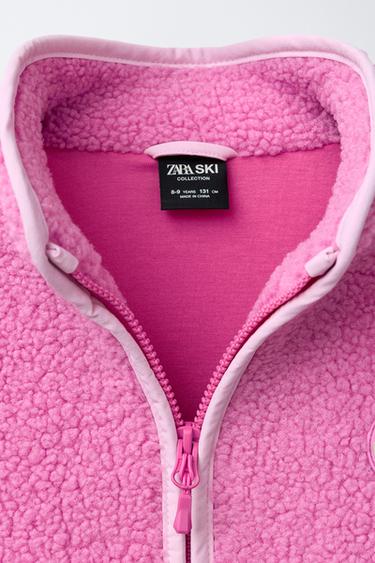 BLOUSON EFFET MOUTON SKI COLLECTION - Rose de Zara - Image 6