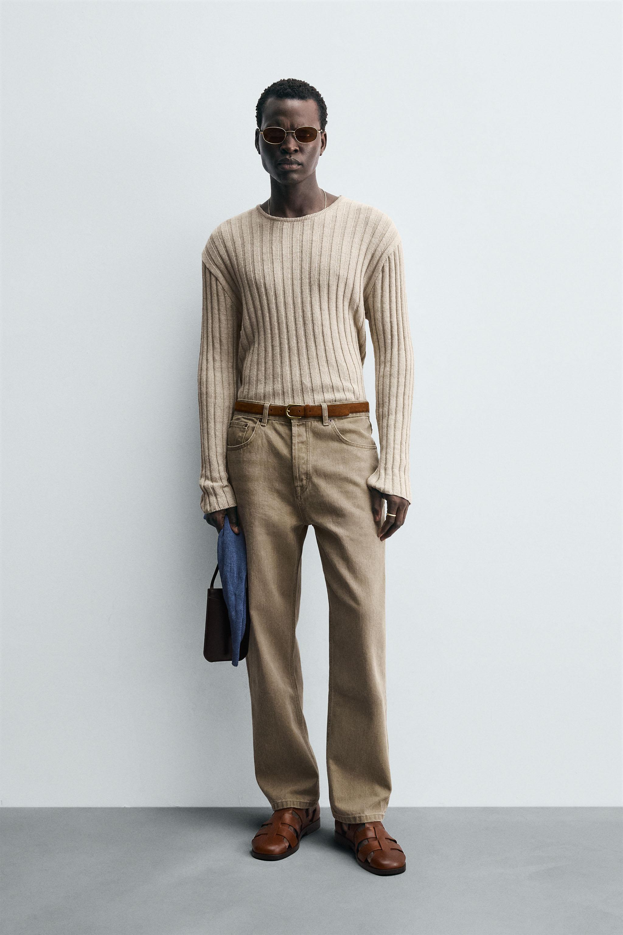 Theory ベージュ リブ編みセーター 軽量リブ編みセーター - ベージュ | ZARA Japan / 日本