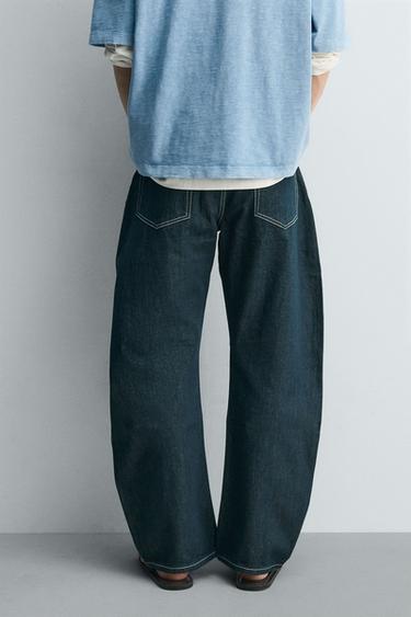JEAN RELAXED BARREL FIT - Indigo de Zara - Image 2