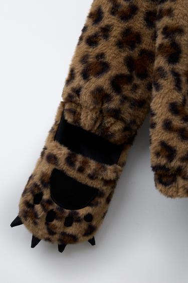 FAUX FUR LEOPARD COSTUME - Brown by Zara - Image 3