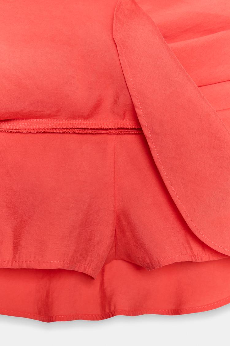 Falda pantalón con volantes y vuelo 8