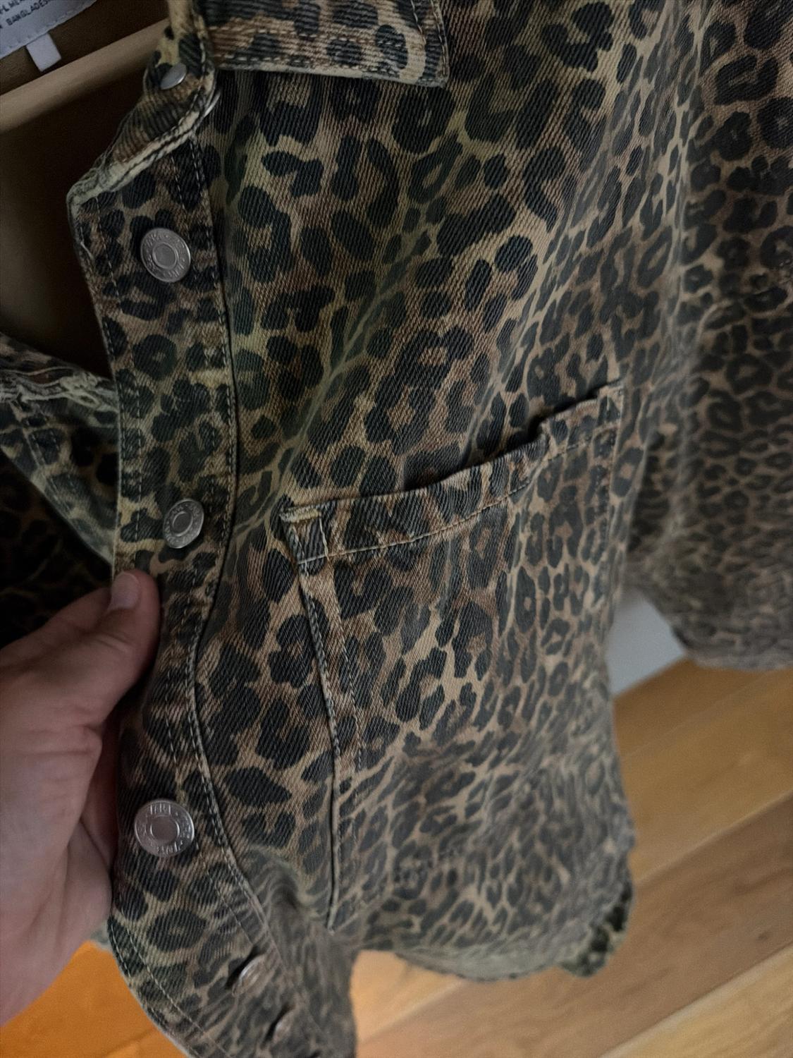 TRF DENIM ANIMAL PRINT OVERSHIRT - Image 3