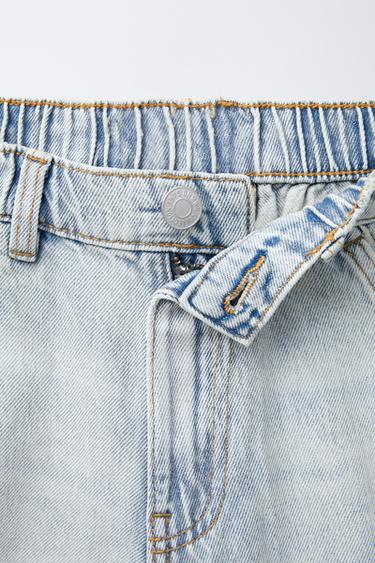 BERMUDA DE MEZCLILLA SLOUCHY - Azul claro de Zara - Imagen 0