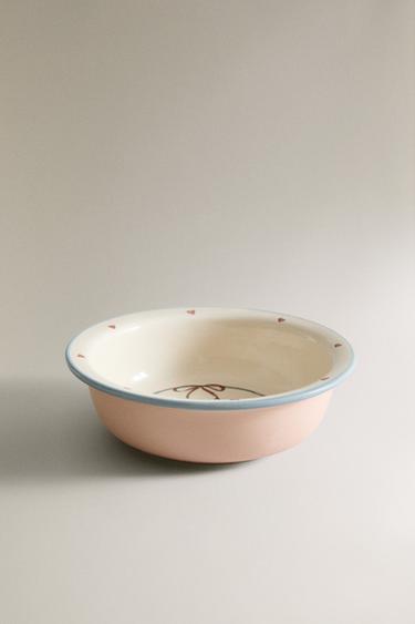 KINDERKERAMIKSCHALE SKATER-HUND - Bunt von Zara