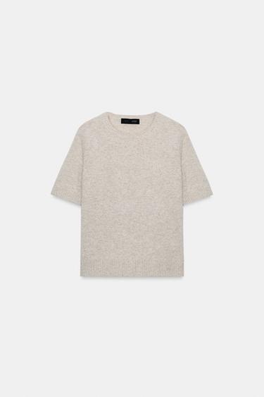 JERSEY LANA MANGA CORTA - Arena / Vigoré de Zara - Imagen 0