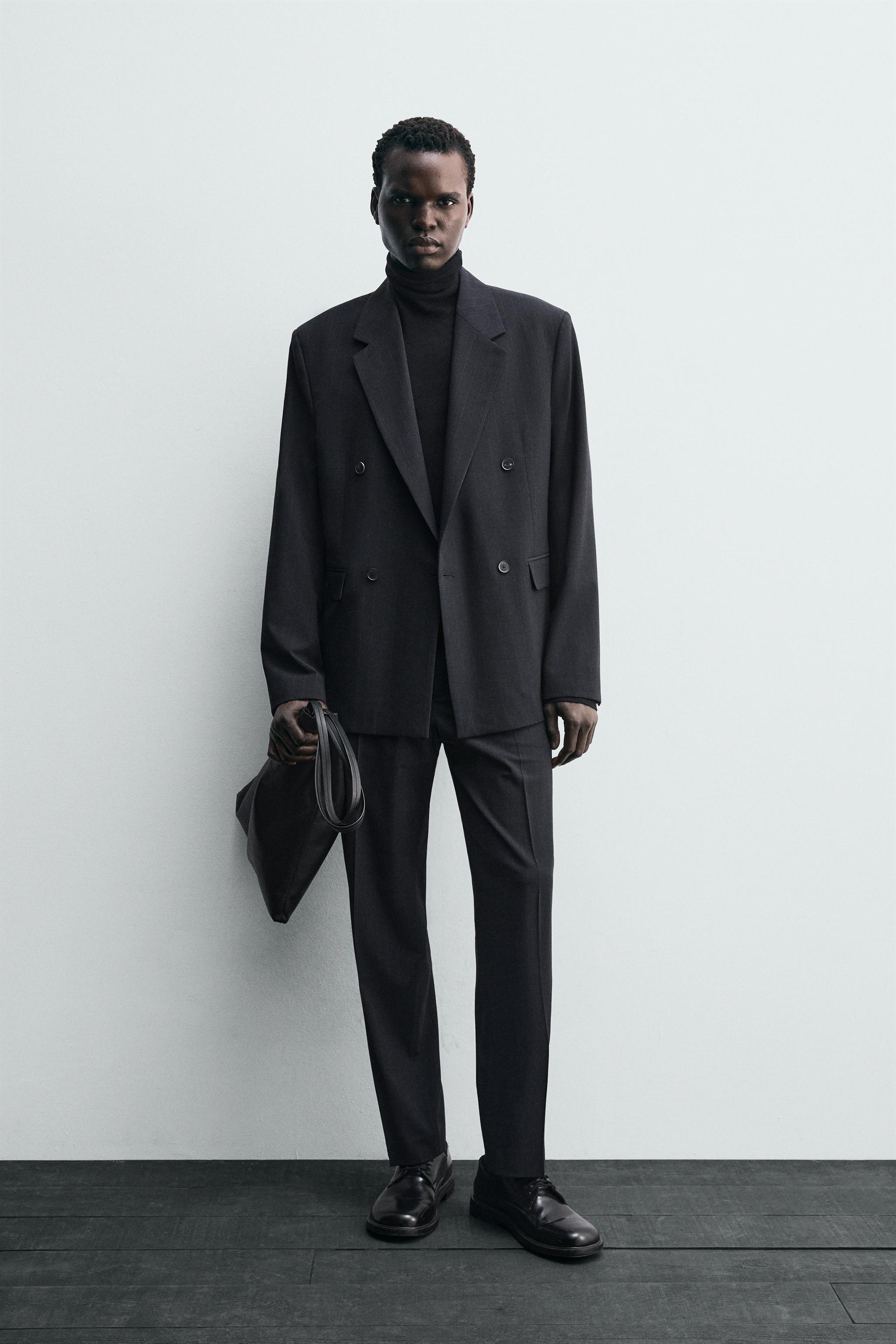 ZARA リネンスーツ　上下セット 100％ウォッシュリネンスーツパンツ - ミンク | ZARA Japan / 日本