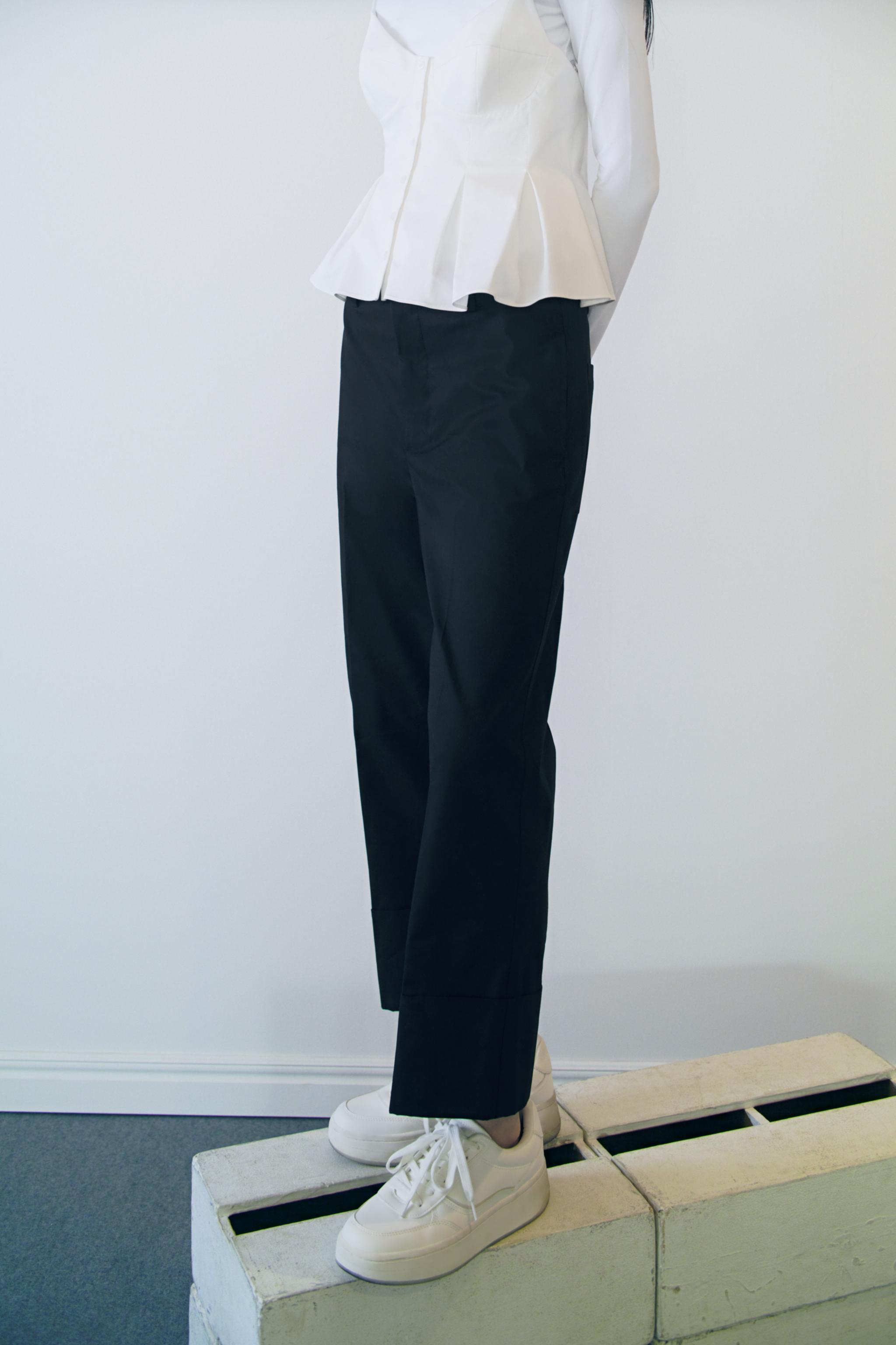 ZW COLLECTION チノパンツ - ブラック | ZARA Japan / 日本