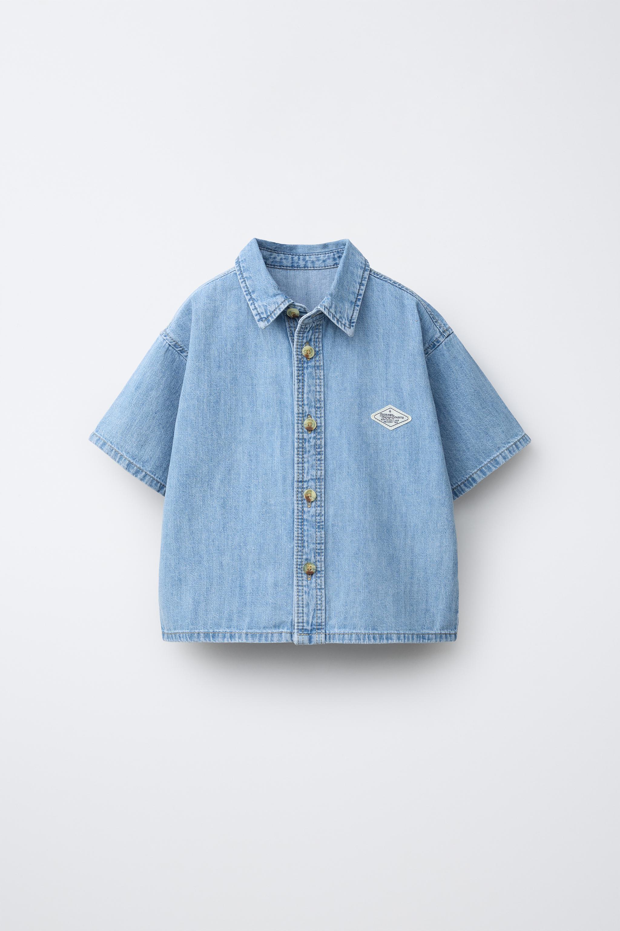 LABEL DENIM SHIRT