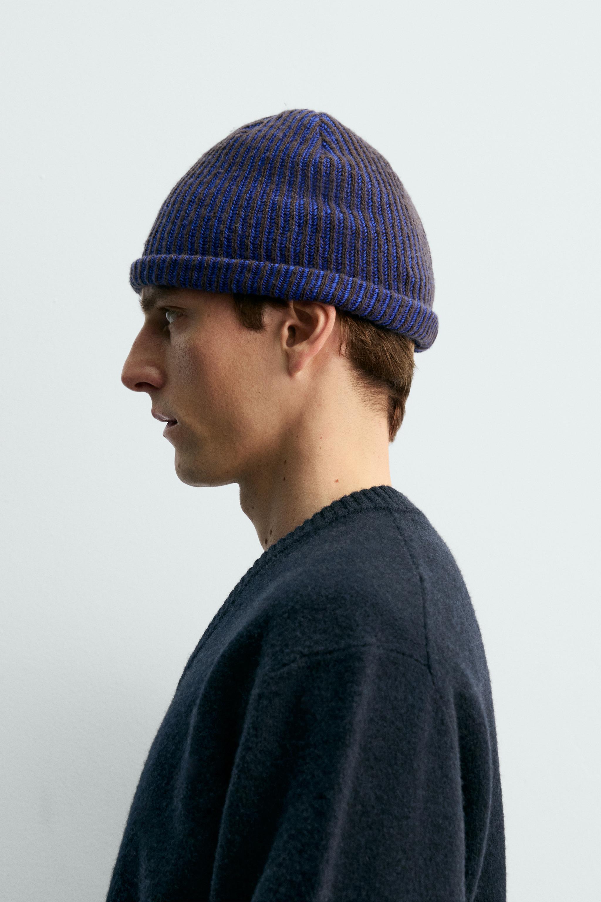 BONNET BEANIE AVEC LAINE AARON LEVINE X ZARA