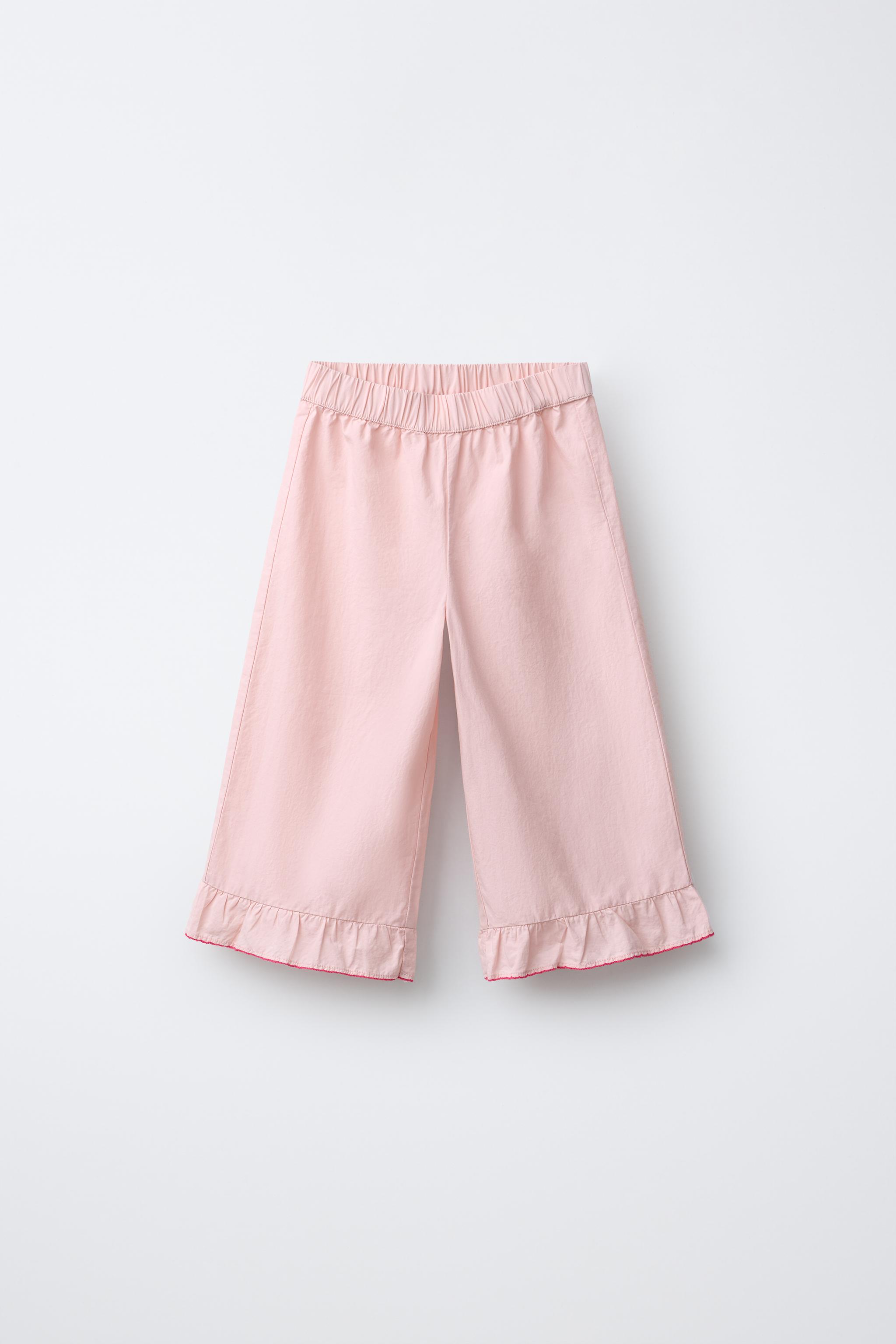 ポプリンキュロットパンツ - ピンク | ZARA Japan / 日本