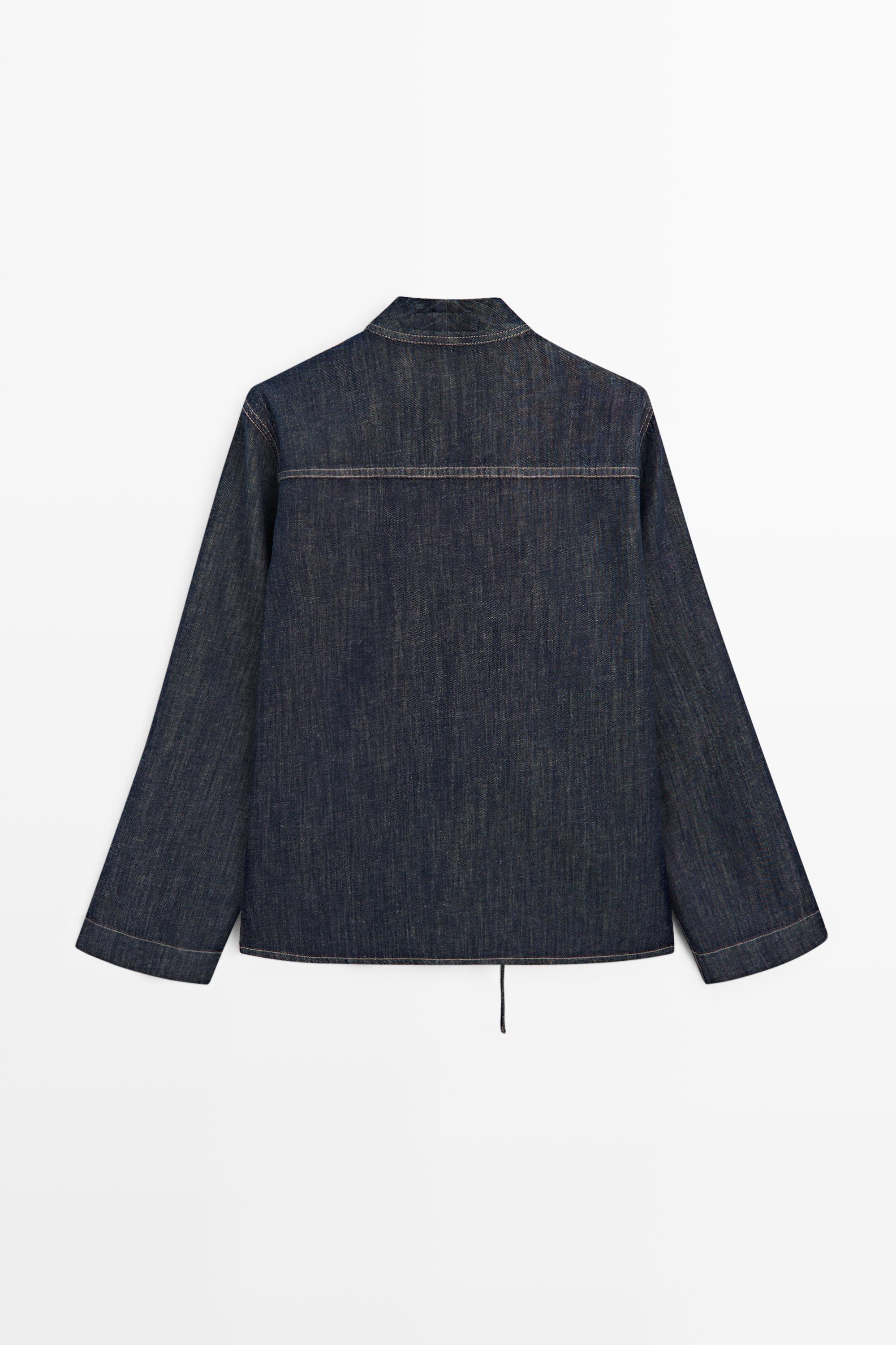 Surchemise en denim total look
