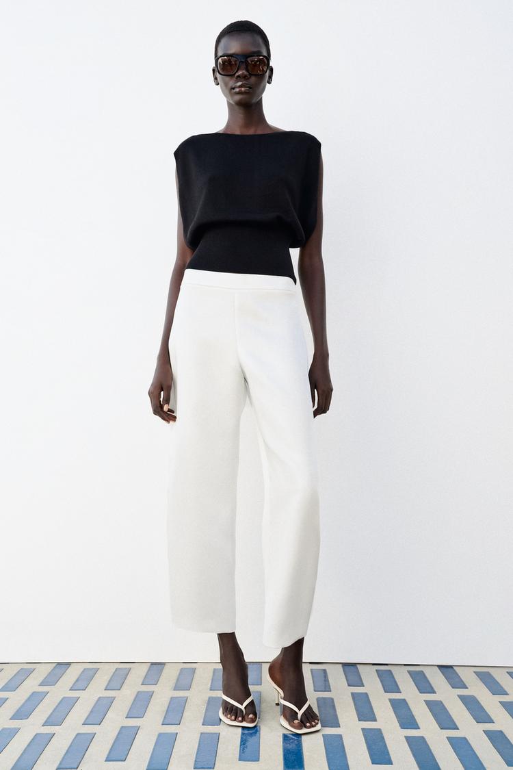 Pantalon barrel satinado