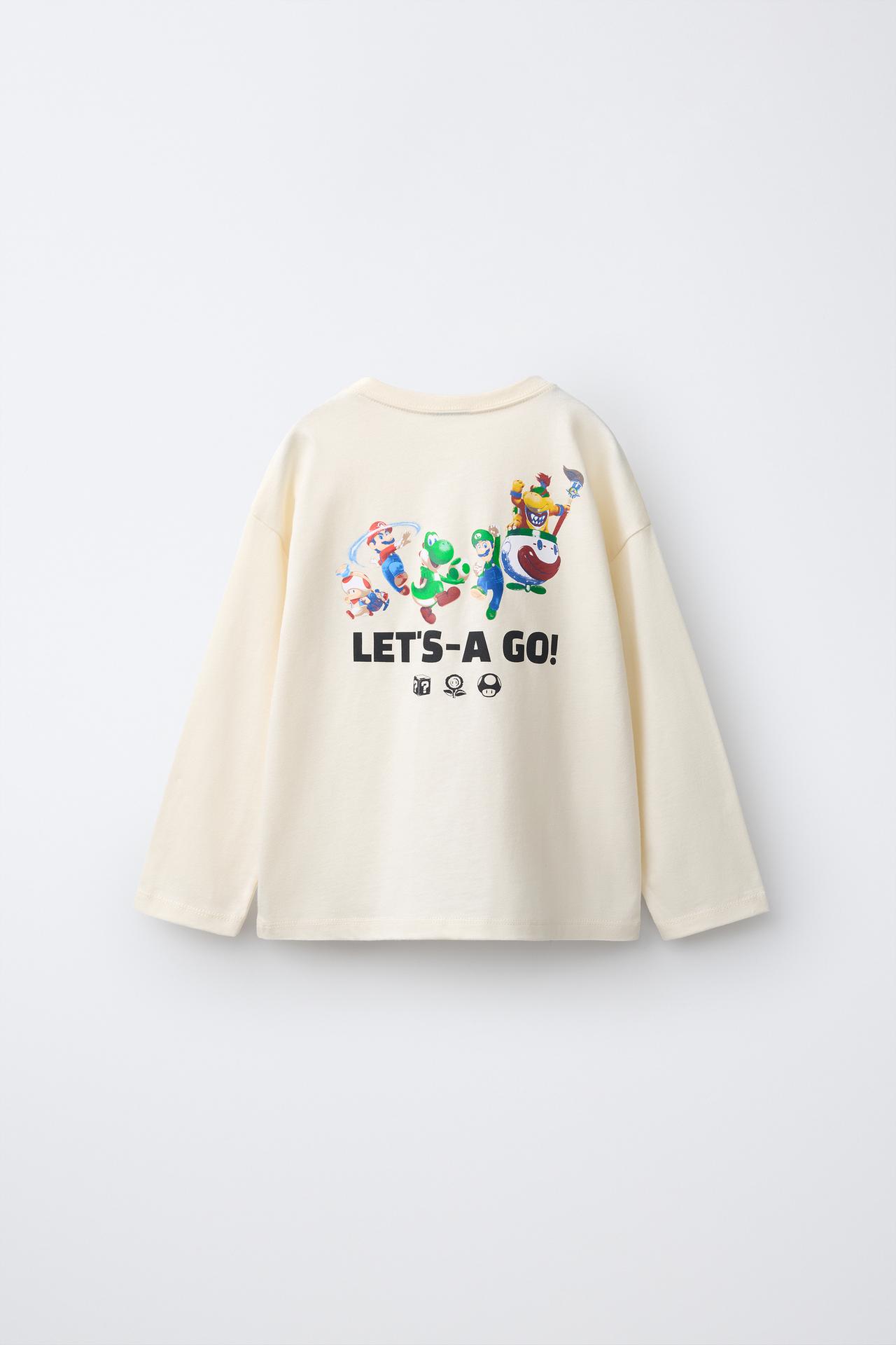 MARIO BROS.™ © NINTENDO PRINT T-SHIRT — Ecru