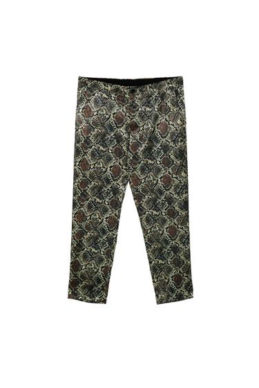 SNAKE PRINT TROUSERS