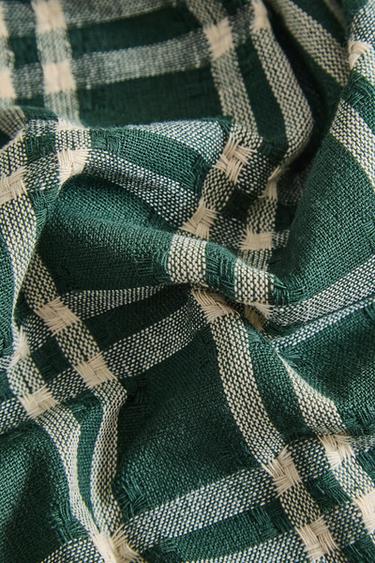 PACK OF DYED CHRISTMAS NAPKINS (PACK OF 2) - Green by Zara - Image 3