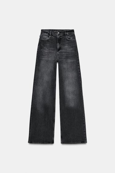 JEAN ZW COLLECTION JAMBE LARGE TAILLE HAUTE - Gris de Zara - Image 4