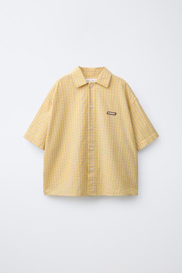 PUKAS SURF CHECK PRINT SHIRT - Orange by Zara