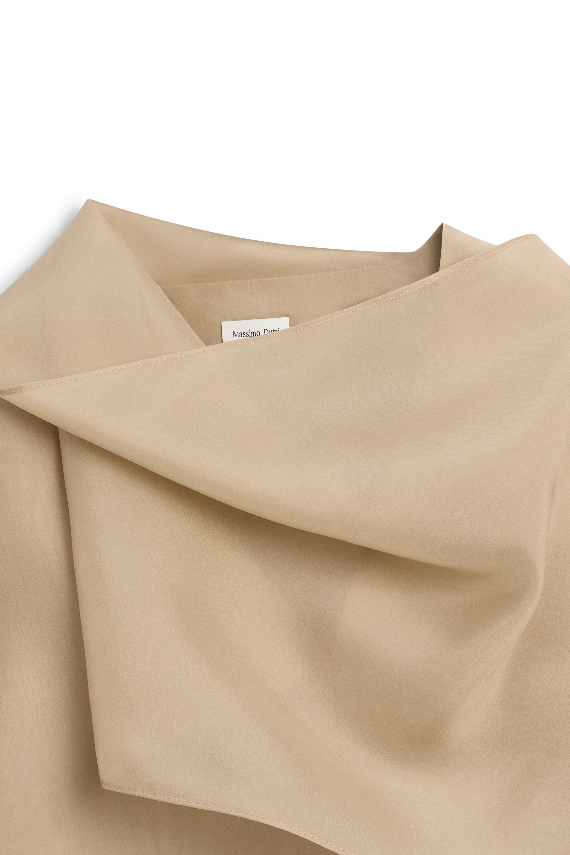 Flowing organza blouse with scarf detail - LIMITED EDITION