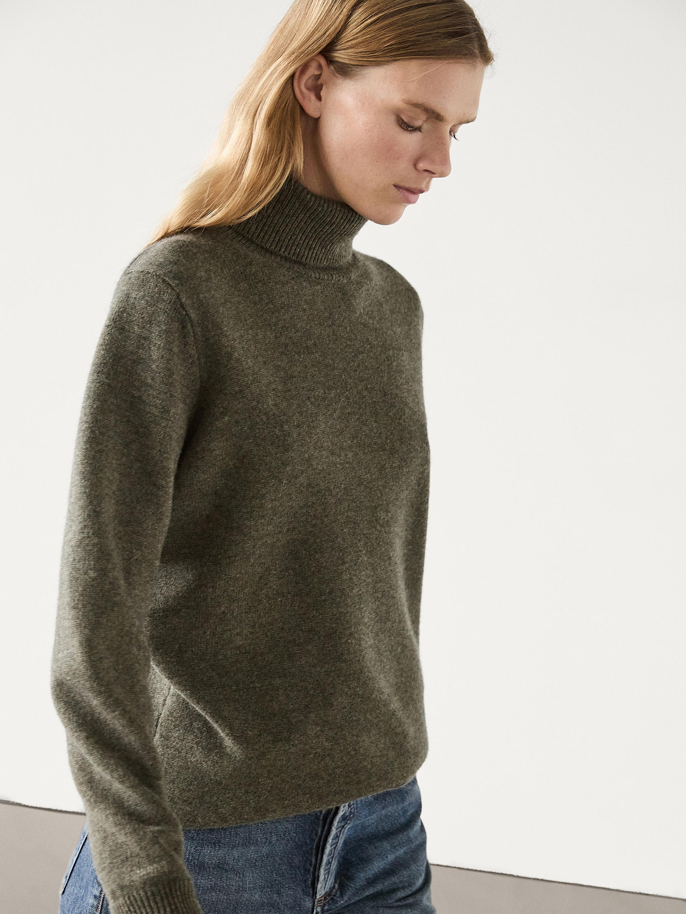 ZARA YAK WOOL sale BLEND TURTLENECK SWEATER