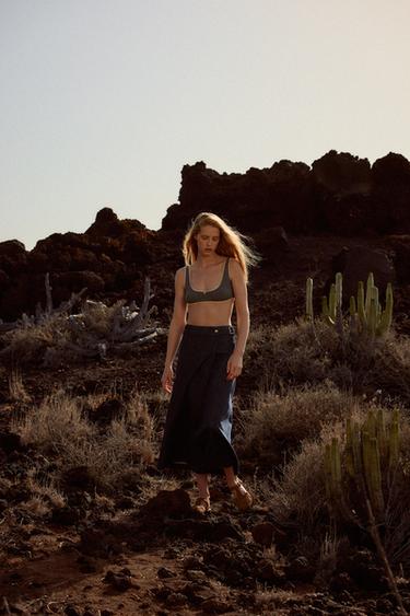 Z1975 DENIM WRAP SKIRT - Indigo by Zara - Image 0