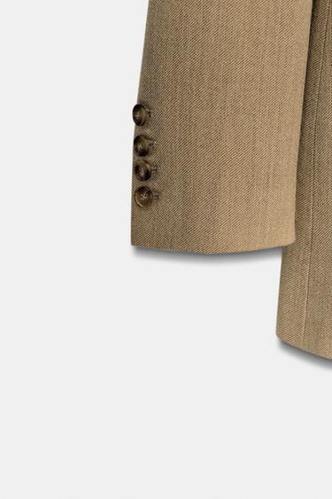 TAILORED BLAZER WITH WOOL ZW COLLECTION - Beige by Zara - Image 6