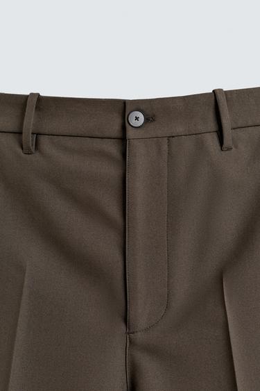 RELAXED FIT JORTS - Dark green by Zara - Image 8