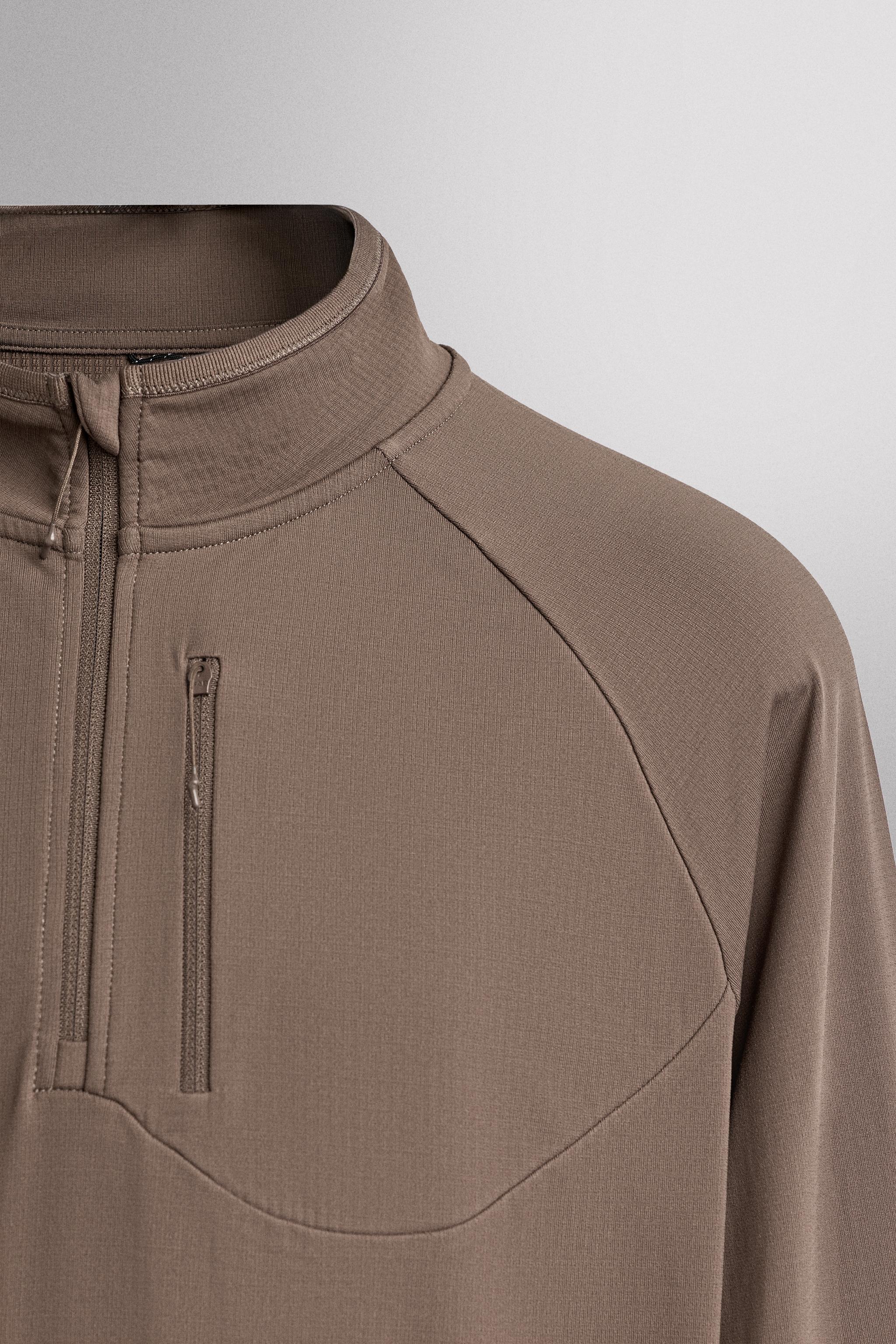 THERMAL QUARTER-ZIP SWEATSHIRT