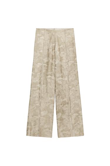 ZW COLLECTION WIDE-LEG JACQUARD TROUSERS