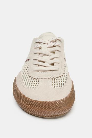 BASKETS EN RÉSILLE BAREFOOT - Blanc écru de Zara - Image 5