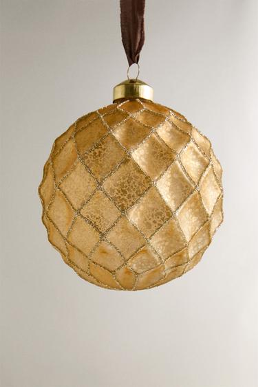 CHRISTMAS TREE BALL DECORATION - Golden by Zara - Image 3