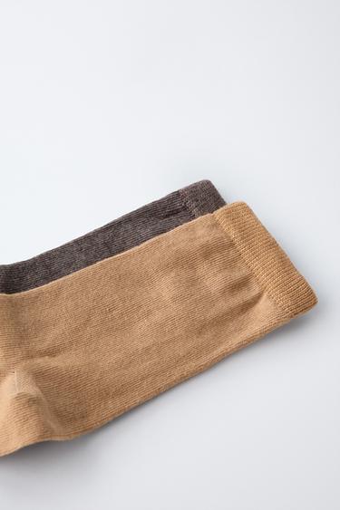 5-PACK OF KNEE-HIGH SOCKS - GREENISH by Zara - Image 2