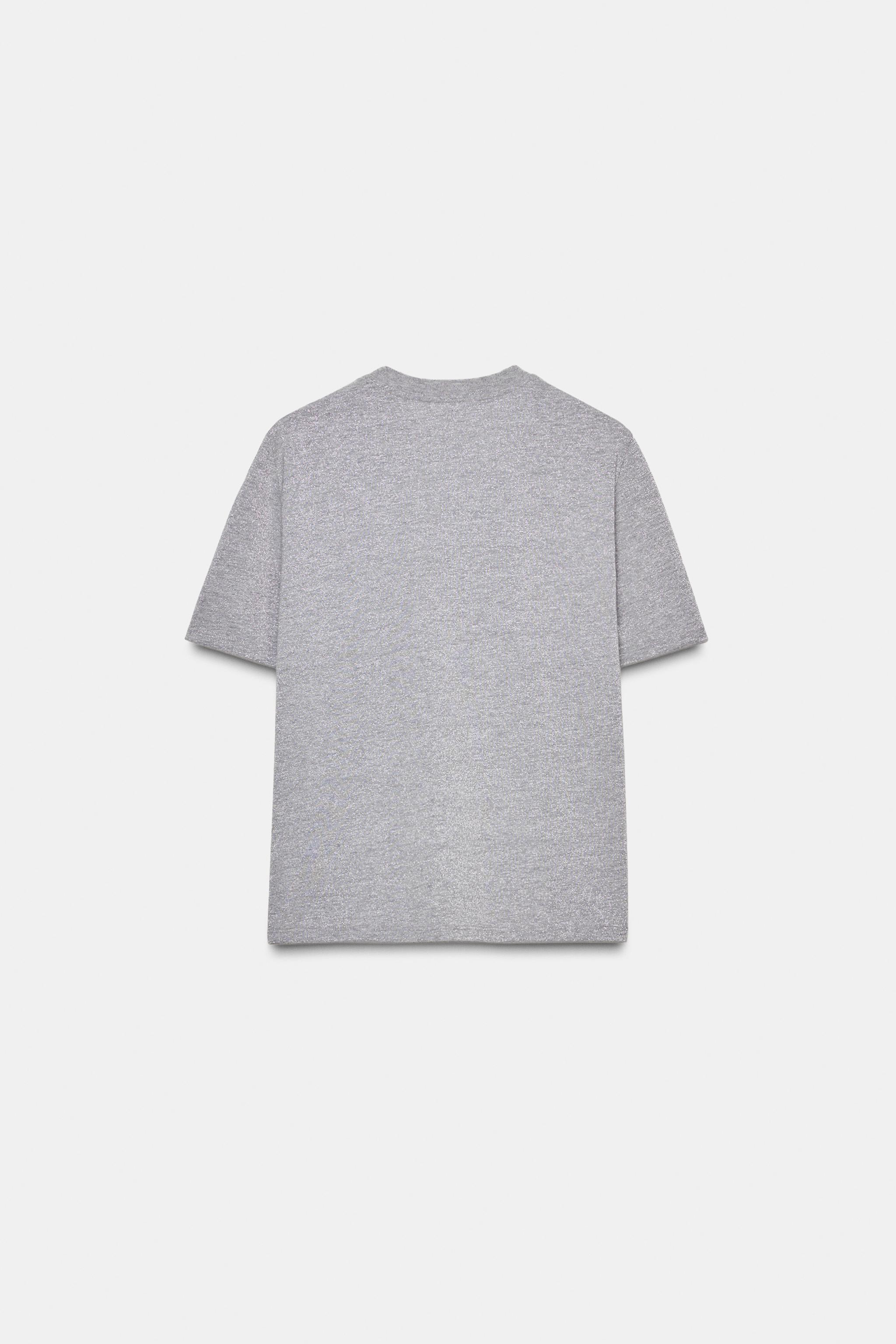 T-SHIRT À INSCRIPTION BRILLANTE