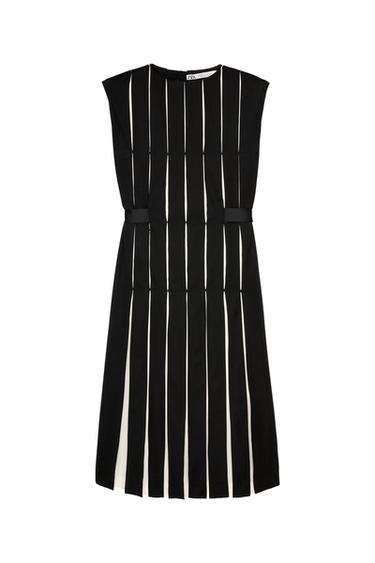 WOOL BLEND BOX PLEAT DRESS - LIMITED EDITION