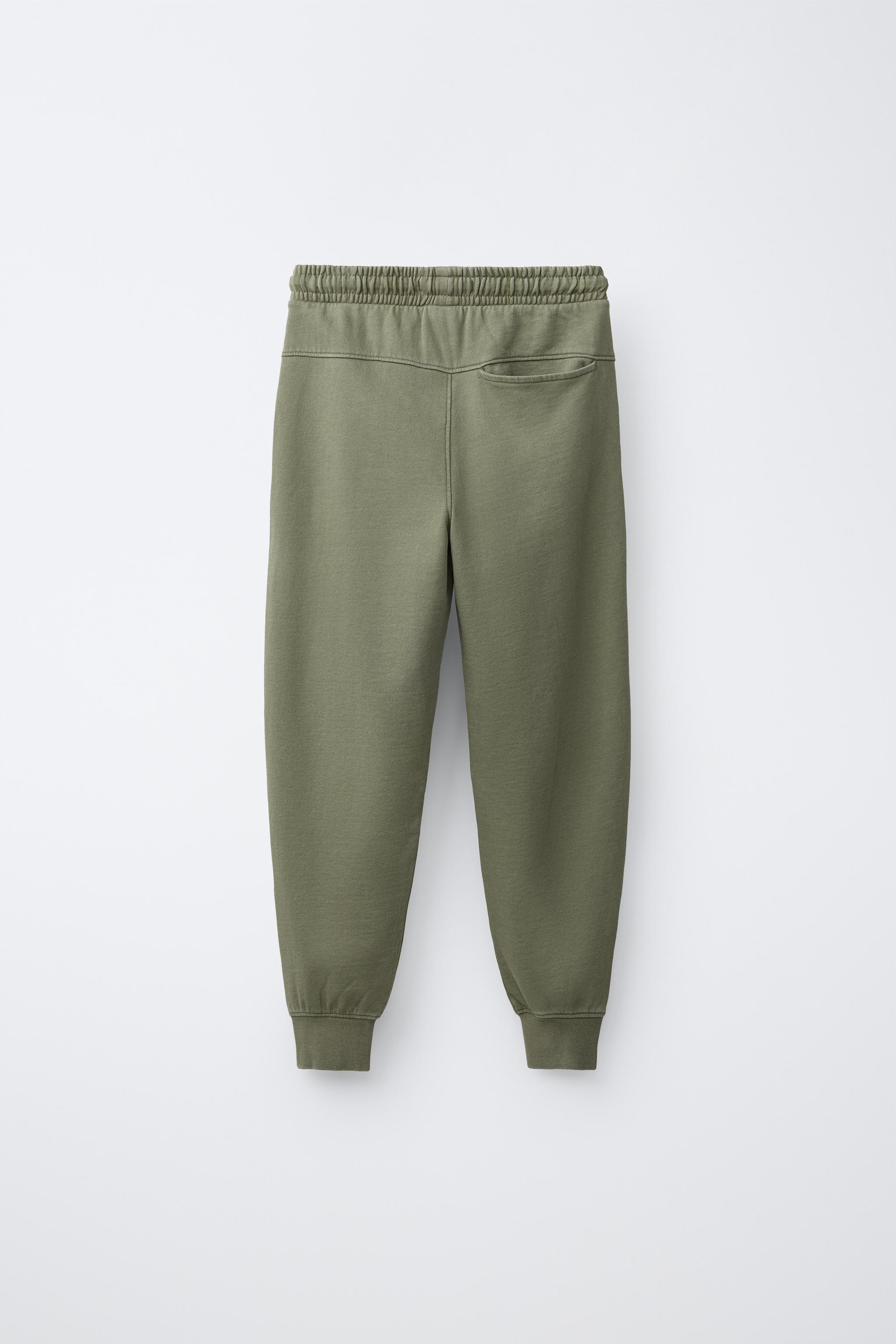 JOGGERS WITH ZIPS - washed green | ZARA South Africa