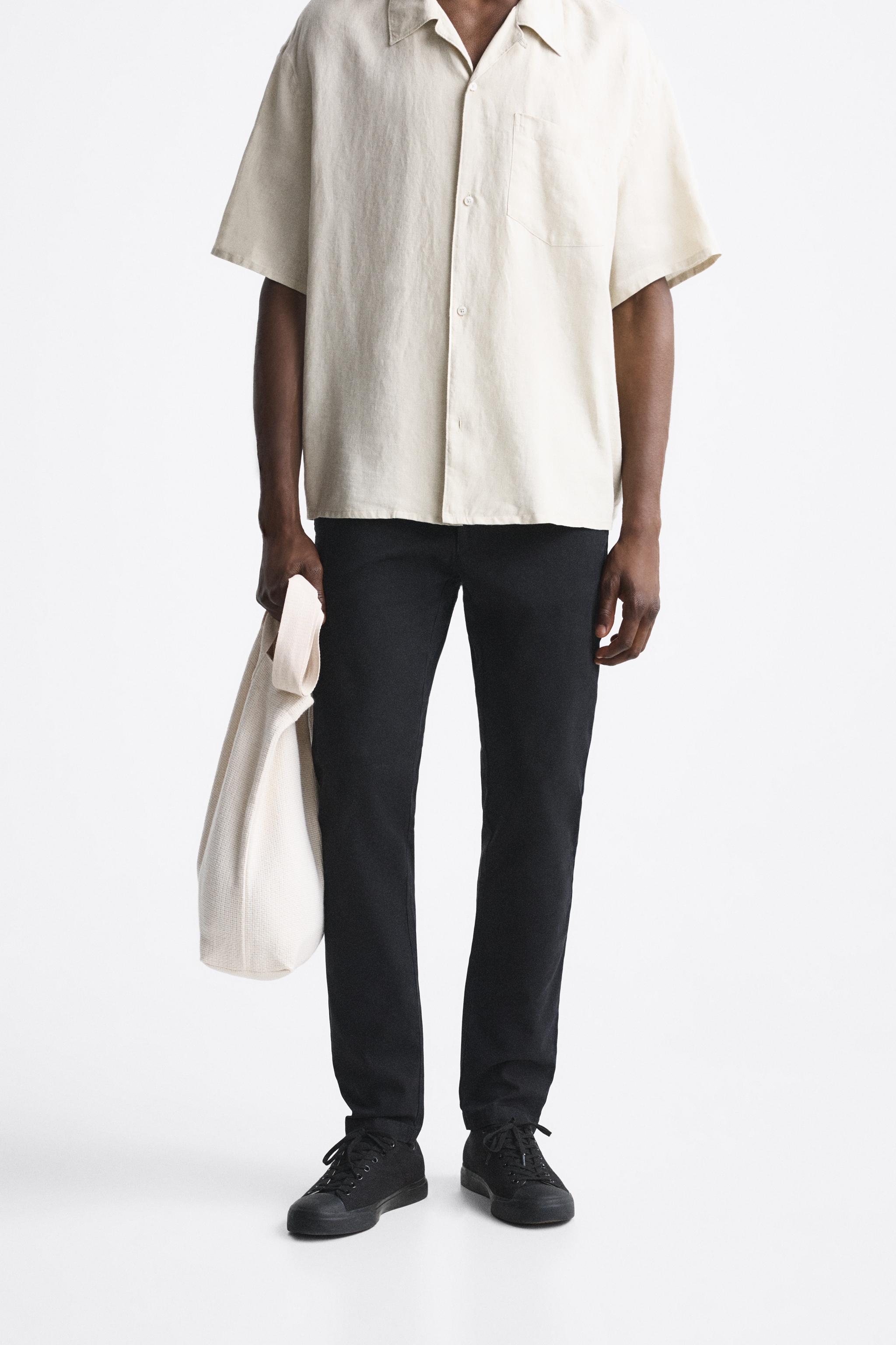 black chinos zara