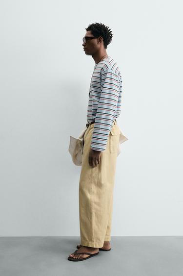 JACQUARD STRIPED T-SHIRT - striped by Zara - Image 3