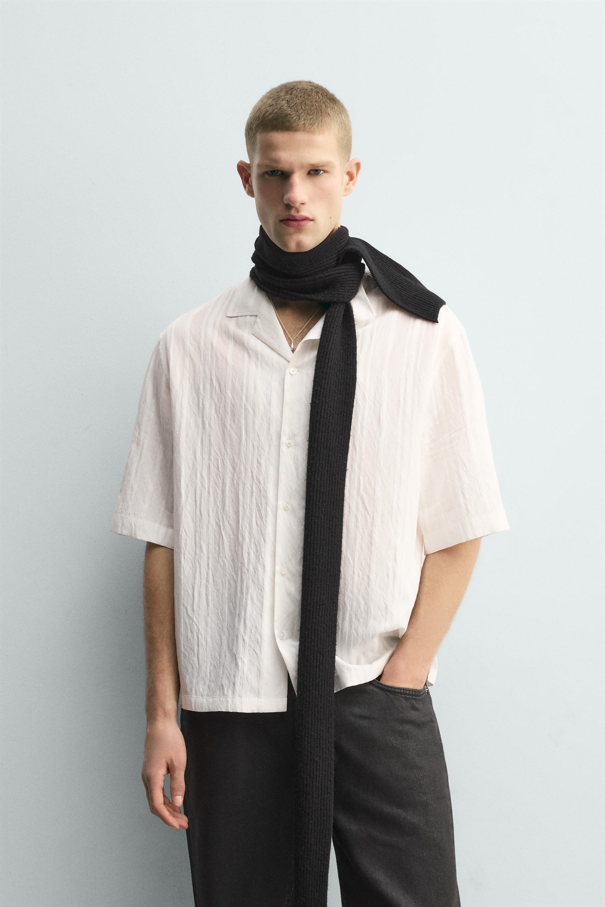 JACQUARD STRIPED SHIRT - White | ZARA United States