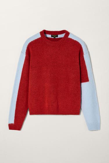 COLOR-BLOCK-PULLOVER BOBBY GILLESPIE X ZARA - Rot von Zara
