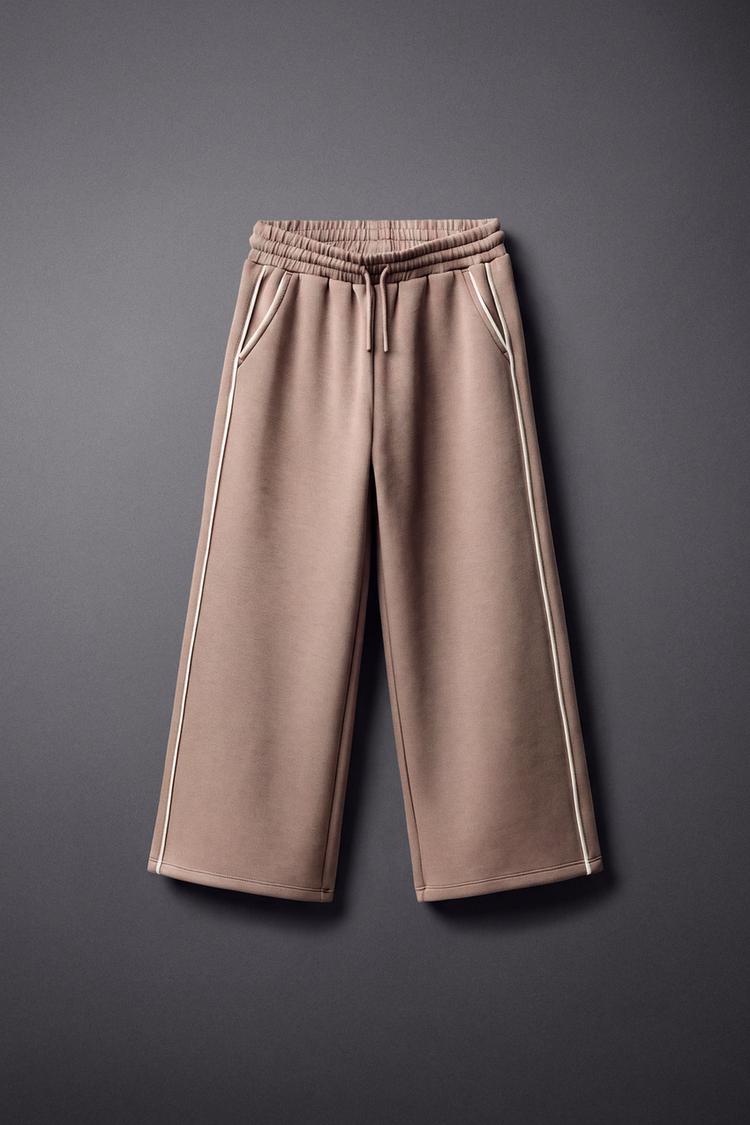 PANTALÓN WIDE LEG SPORTY CONTRASTE
