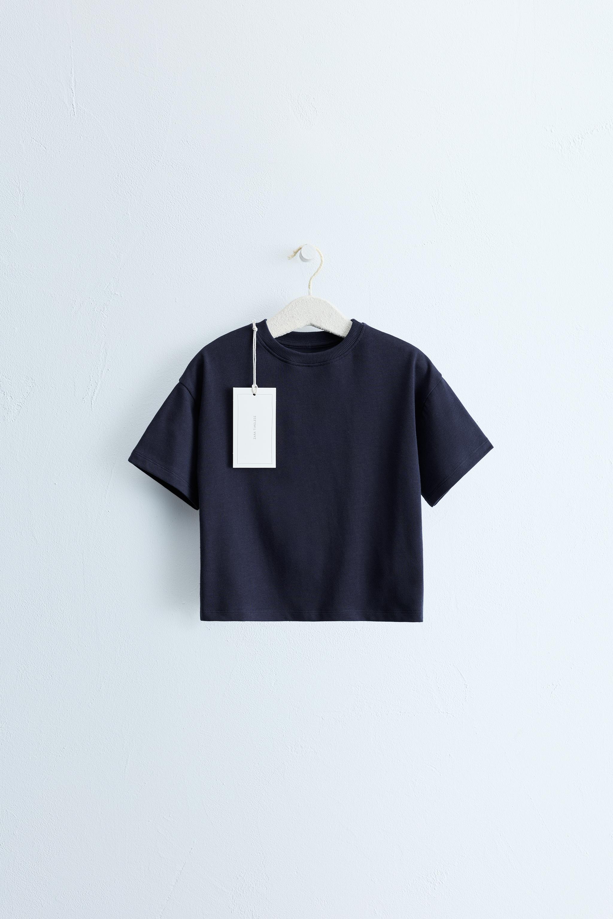 ZARA TIMELESS - TEXT PRINT T-SHIRT — Blue