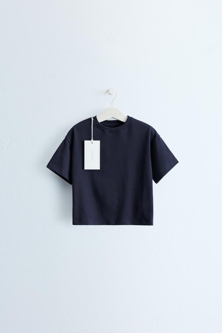 ZARA TIMELESS - TEXT PRINT T-SHIRT — Blue
