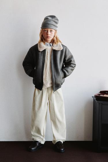 WENDBARE BOMBERJACKE - Nerzfarben von Zara